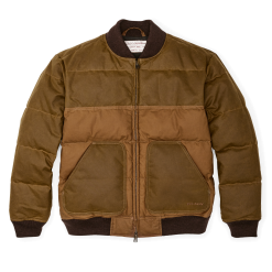Down Bomber Jacket - Dark Tan