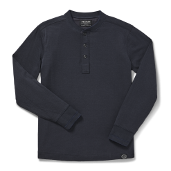 Double Layer Henley - Dark Navy