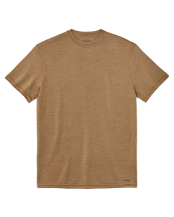 210g Merino Wool Short Sleeve Crewneck - Rugged Tan