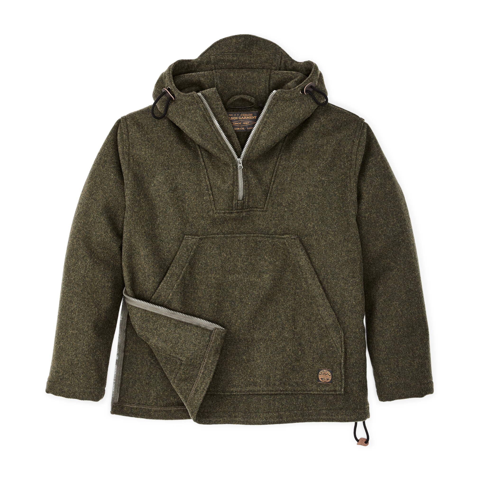 Mackinaw Wool Anorak - Forest Green - Image 3